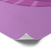 Cute Paarse Cyclops Monster Funny Fun voor kindere Poster (Hoek)