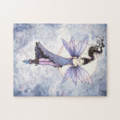 Cute Paarse Fairy Fantasy Art Legpuzzel (Horizontaal)