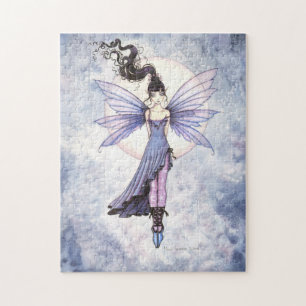 Cute Paarse Fairy Fantasy Art Legpuzzel