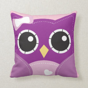 Cute Paarse Girls Pillow Room Decor Kussen