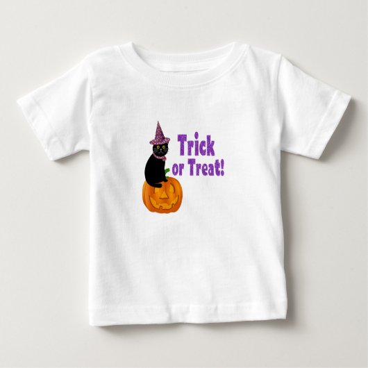 Cute Paarse Glitter Trick or treat Baby (Voorkant)