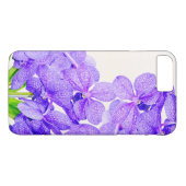 Cute paarse groene orchideeën blokpatroon Case-Mate iPhone case (Achterkant (Horizontaal))