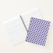 Cute Paarse Hart Cake Patroon Notitieboek (Binnen)