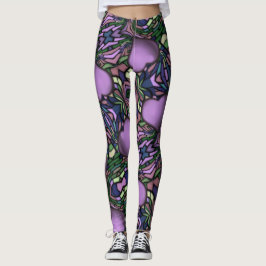 Cute Paarse Heart Leggings
