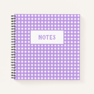 Cute Paarse indigoon & White Play Day Notitieboek