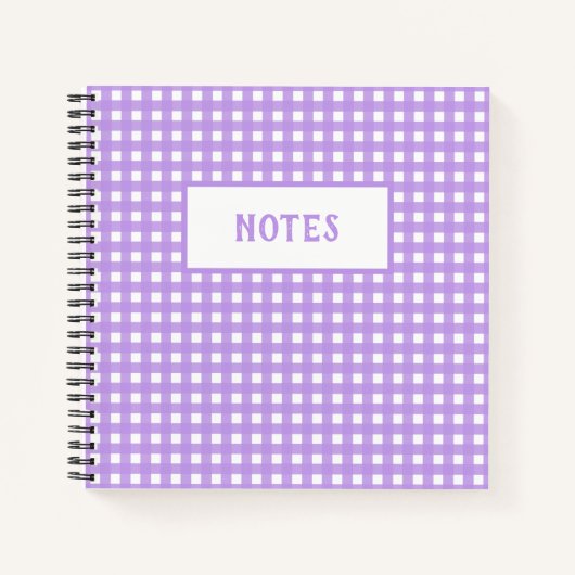 Cute Paarse indigoon & White Play Day Notitieboek (Voorkant)