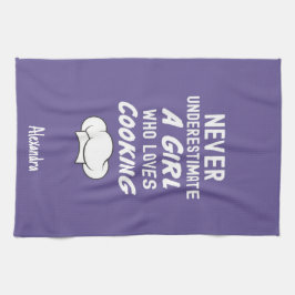 Cute Paarse Kookcadeaus Voor Kleine Meisjes Kinder Theedoek
