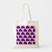 Cute Paarse Ladybug Tote Bag (Voorkant)