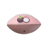 Cute paarse mangosteen cartoon afbeelding american football (Gedraaid 270)