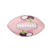 Cute paarse mangosteen cartoon afbeelding american football (Voorkant)