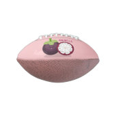 Cute paarse mangosteen cartoon afbeelding american football (Gedraaid 90)