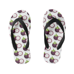 Cute paarse mangosteen cartoon afbeelding kinder teenslippers
