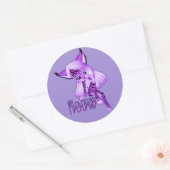 Cute Paarse Meow Tiger Cat Stickers (Envelop)