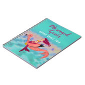 Cute Paarse Mermaid and Pink Mermingo Girls School Notitieboek