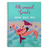Cute Paarse Mermaid and Pink Mermingo Girls School Notitieboek (Voorkant)
