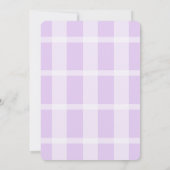 Cute Paarse Mermaid Dog Baby shower Kaart (Achterkant)