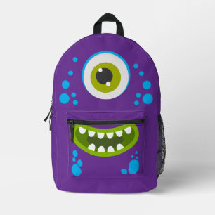 Cute Paarse Monster Kinder Rugzak