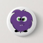 Cute Paarse Monster Ronde Button 5,7 Cm (Voorkant)
