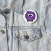 Cute Paarse Monster Ronde Button 5,7 Cm (In situ)