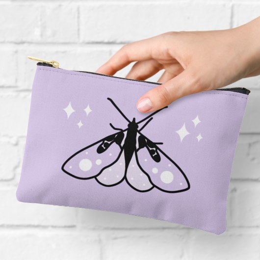 Cute Paarse Mot Ritssluiting Zak Etui