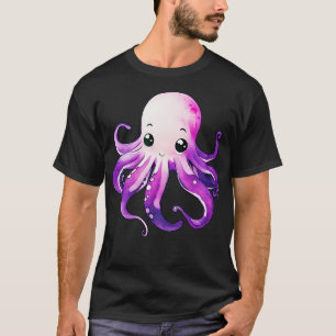 Cute Paarse Octopus T-shirt