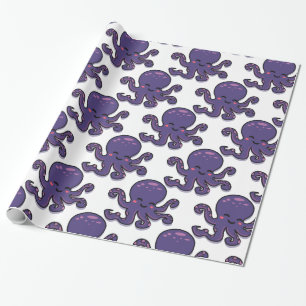 Cute Paarse Octopus Thunder_Cove Cadeaupapier