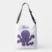 Cute Paarse Octopus Thunder_Cove Crossbody Tas (Achterkant)