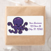 Cute Paarse Octopus Thunder_Cove Etiket (Insitu)