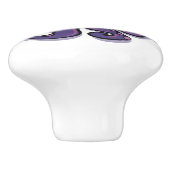 Cute Paarse Octopus Thunder_Cove Keramische Knop (Zijkant)