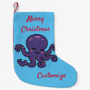 Cute Paarse Octopus Thunder_Cove Kleine Kerstsok