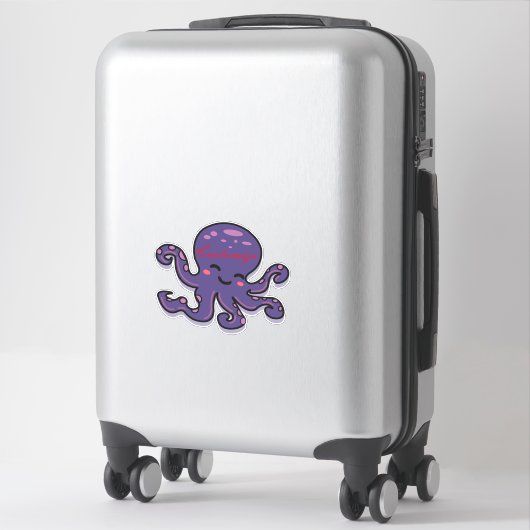 Cute Paarse Octopus Thunder_Cove Sticker (Koffer)