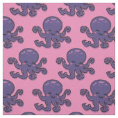 Cute Paarse Octopus Thunder_Cove Stof (Swatch)
