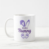 Cute Paarse paasmaans Bunny Rabbit Ears Koffiemok (Links)
