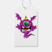 Cute Paarse People Eater Monster Cadeaulabel (Voorkant)