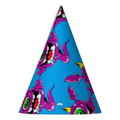 Cute Paarse People Eater Monster Feesthoedjes (Links)