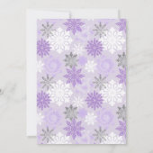 Cute Paarse Polar Beer Invitation Baby shower Kaart (Achterkant)