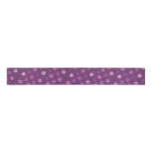 Cute Paarse Polka Dots Modern & Elegant Kerstmis Grosgrain Lint (Voorkant)