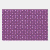 Cute Paarse Polka Dots Modern & Elegant Kerstmis Inpakpapier Vel (Voorkant 2)