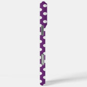 Cute Paarse Polka Dots Pattern Case-Mate iPhone Case (Achterkant / Rechts)