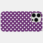 Cute Paarse Polka Dots Pattern Case-Mate iPhone Case (Achterkant (horizontaal))