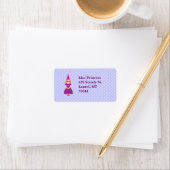 Cute Paarse Princess Etiket (Insitu)