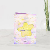 Cute Paarse roze dragon Girl Baby shower (Achterkant)