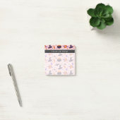 Cute Paarse & Roze Halloween Patroon Post-it® Notes (Kantoor)