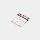 Cute Paarse & Roze Halloween Patroon Post-it® Notes (Schuin)