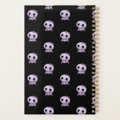 Cute Paarse Schedel Planner (Achterkant)