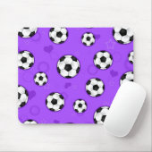 Cute Paarse Soccer Star Print Muismat (Met muis)