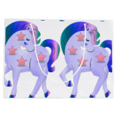 Cute Paarse Unicorns Groot Cadeauzakje (Achterkant)