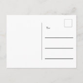 Cute Paarse White Butterfly Moving Announding Briefkaart (Achterkant)