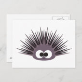 Cute Paarse Zee Urchin Briefkaart (Voorkant / Achterkant)