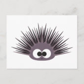 Cute Paarse Zee Urchin Briefkaart (Voorkant)